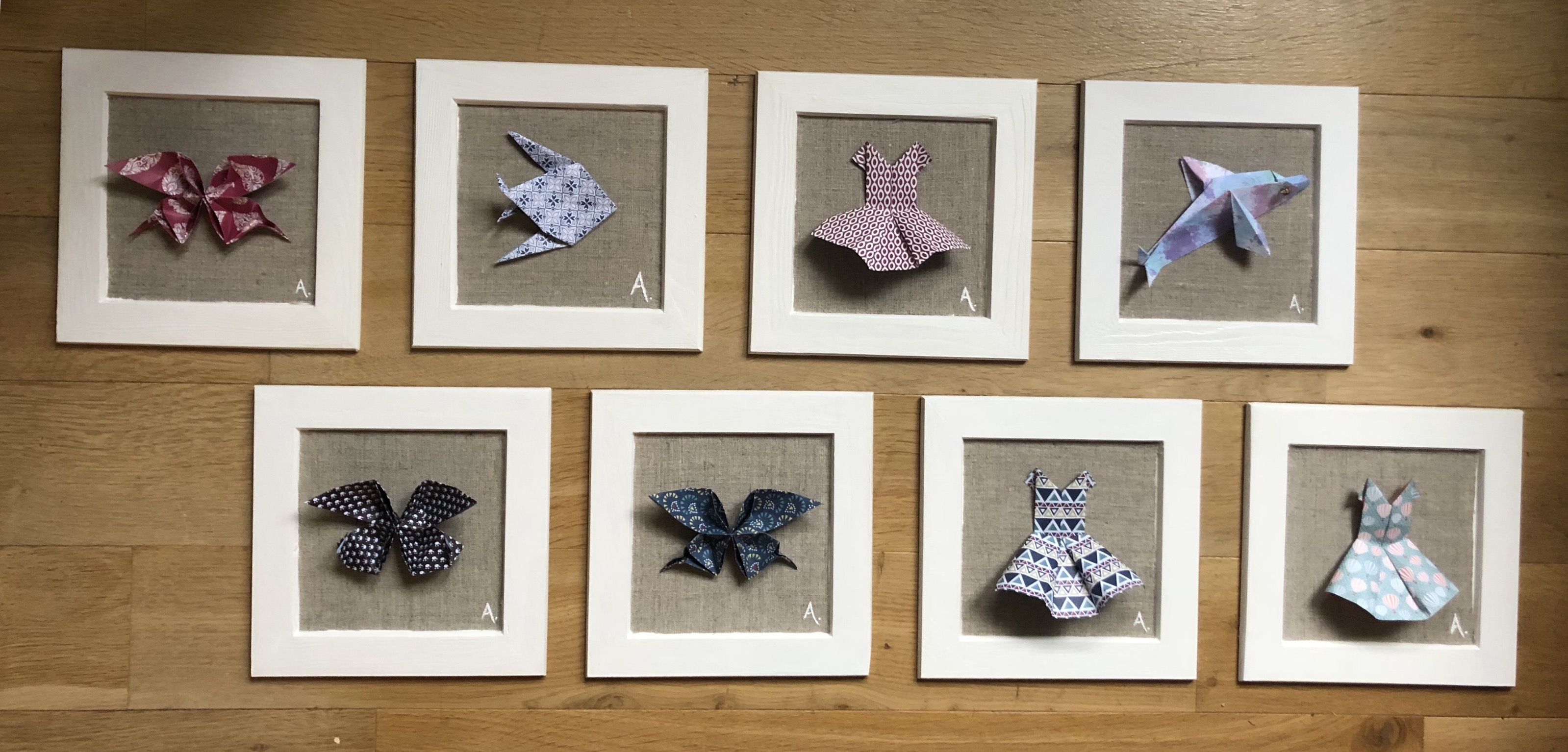 Cadre origamis