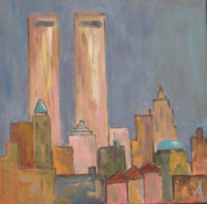 NYC square twins (20x20)