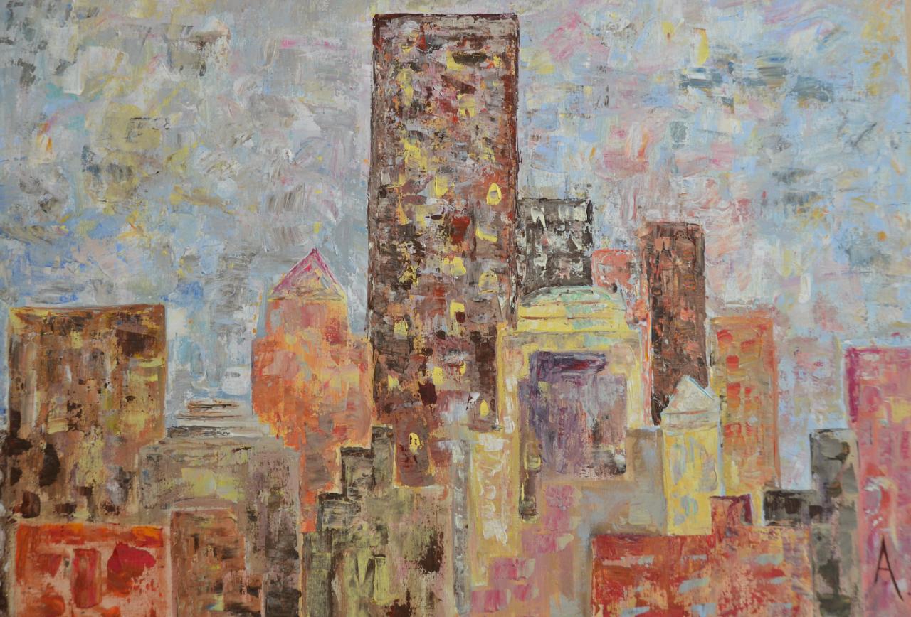 ny skyline 70x100